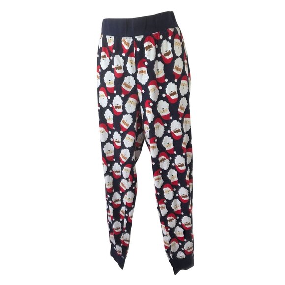 Family PJs by Macys Santa Clause Lounge Pajama Pants Women Sz M Cotton NEW - Picture 1 of 7